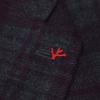 ISAIA 007704 Checked Tailored Knit Jacket Jacket 44 BordeauxUsed
