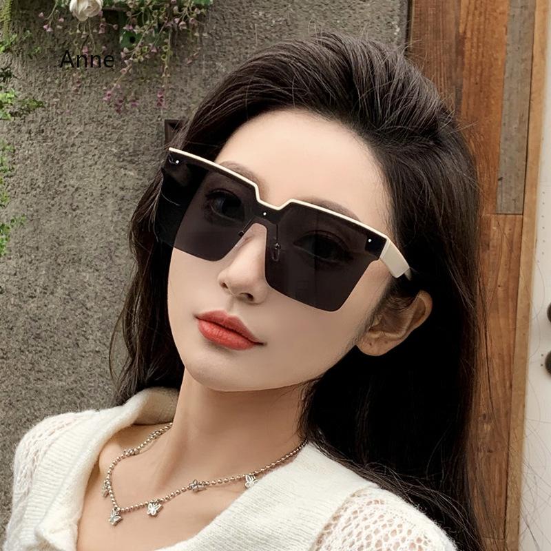 Luxury Oversized Sunglasses for Women Frameless Chic Lightweight Gafas De Sol Mujer  Sun Glasses