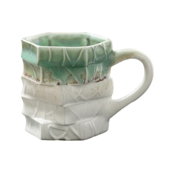 250ml Hand-painted Ceramic Book Stack Coffee Mug 3D Painted Heat-Resistant Cup Teacher Appreciation Mug Decorative Literary Cup