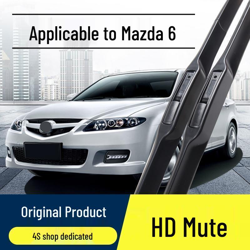 Mazda 6 Silent Frameless Front Wiper Blade with Original Rubber Strip