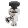 Bellow Valve Vacuum Isolation Valve KF25 304 Stainless Steel High Vacuum Manual Right Angle Bellow Isolation Valve