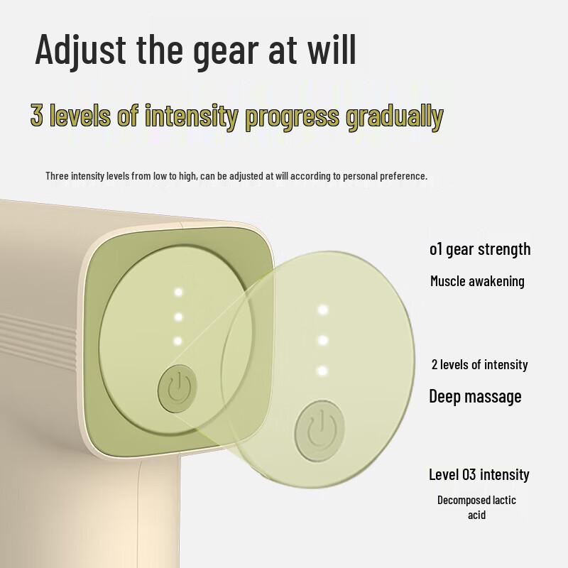 HEZHENG Portable Fascia Massage Gun CN plug (adapter included)