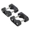 2PCS Corrosion Resistant Boat Rail Mount Brackets for 22 To 25mm(7/8in To 1in) Tube for Yacht