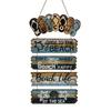 Wood Flip Flop Beach Sign, Hanging Coastal Welcome Door Sign, Vintage Rustic Farmhouse Wall Plaque for Front Door, Porch, Balcony, Summer Decor