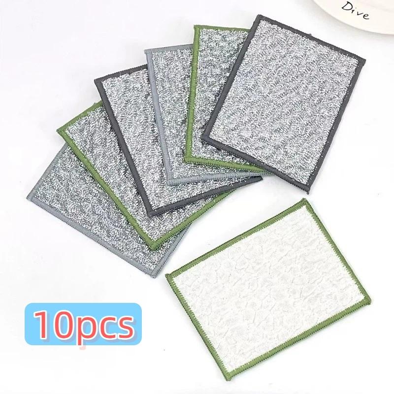 New Non-stick Oil Cloth Strong Decontamination Oil Absorbent Absorbent Lint Kitchen Household Thickened Double-sided Dish Towel