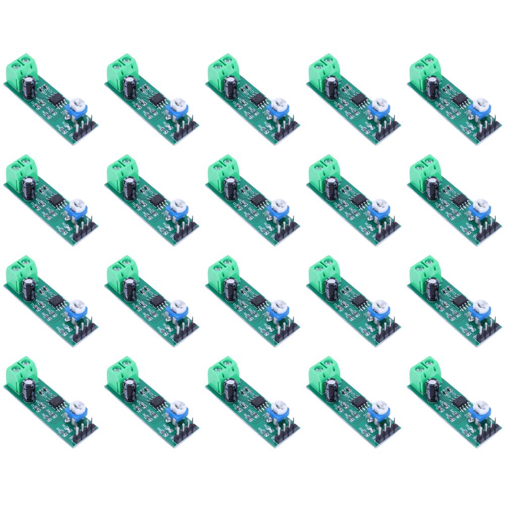 5-20Pcs LM386 Mono Amplifier Board 200 Times Gain Mono Voice Amplifier Module 5V-12V Input 10K Adjustable for Speaker DIY Kit