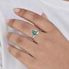 Pear Shape Green Malachite Ring, 925 Sterling Silver, Minimalist Statement Ring for Women