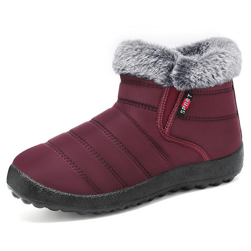 Shoes women's cotton shoes winter piled thickened cotton boots new cold and warm snow boots versatile casual women's boots