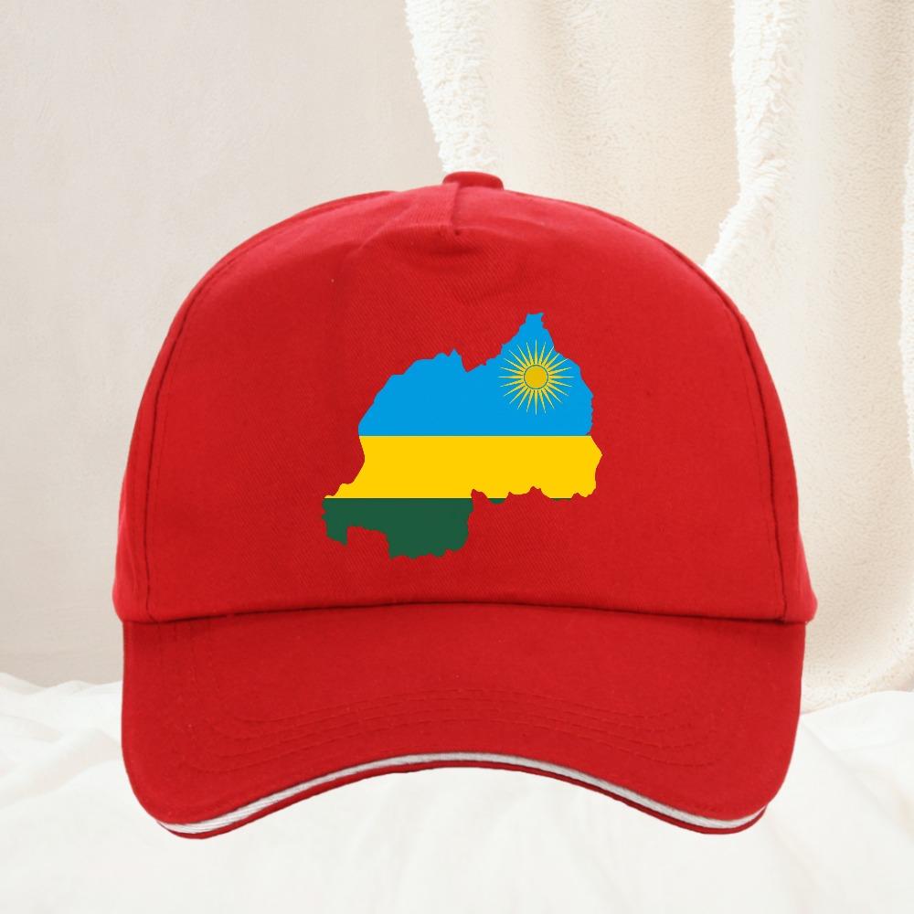 Rwanda Map Flag Baseball Cap Cool Summer Unisex Versatile Outdoor Sun Protection Hats Adjustable Snapback Hat Gorras