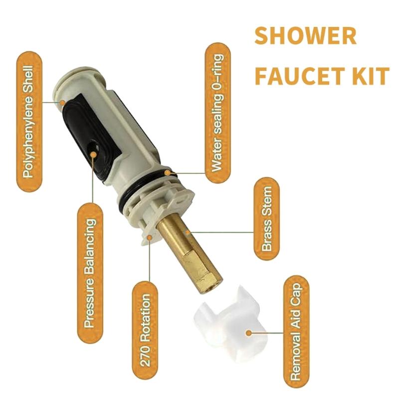 Single Handle Faucet Replacement Cartridge Kits Brass Stem Single Handle Posi Temp Faucet Cartridge Shower Part