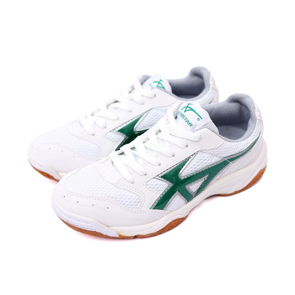 

Moonstar Gymstar S400 Lightweight Gym Shoes for Junior and Senior High Boys and Indoor and Outdoor Sneakers Schools, Girls, (Size 27.5cm, Green)