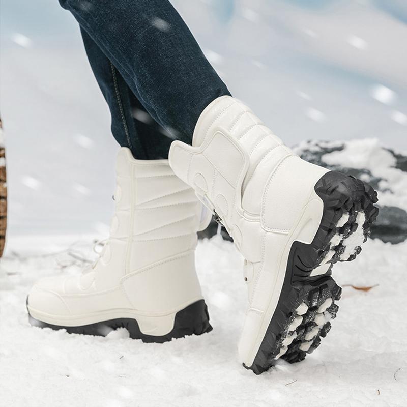 XG  NEW Winter Wool Lining Snow Boots Warm Hiking Shoes Men Anti Slip Outdoor Sport Shoes Men Warm Trekking Shoes Men