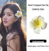 Fairy Egg Flower Hair Clip - Floral Hairpin for Girls' Beach Vacations and Photos