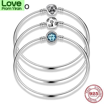 Nuovo Charm in Argento Sterling 925 Amore Rosa Rosa Braccialetti Bangles Fai da Te Per Gioielli di Moda Accessori Donna Gioielli Trendy Regalo