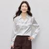 Chemise Commuter Kasey à Manches Longues et Revers pour Femme