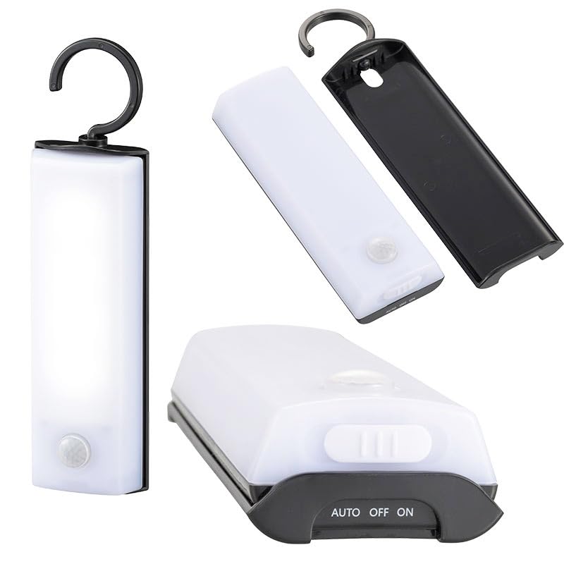 Lumină LED cu senzor cu cârlig OHM Electric, Funcționează pe baterii, Tip, LS-B60JF-4, 06-0145