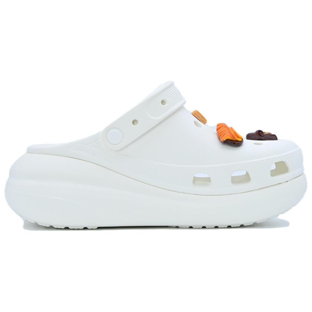 Crocs Crush Clog Pastry Party EVA Exquisite Cute Crush Art Realm Puff Shoes Unisex White