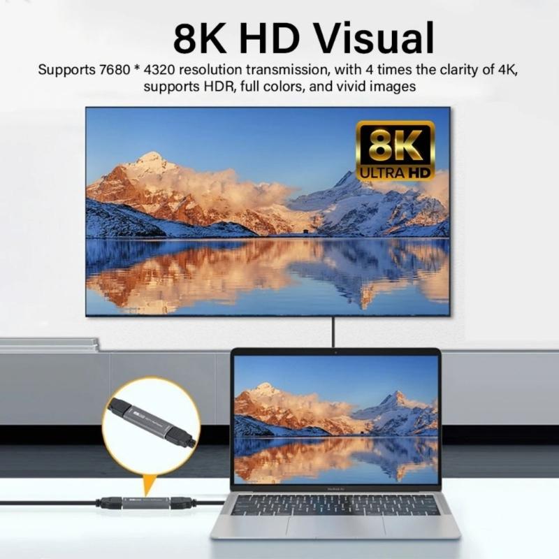 Signal Amplifier 8K Signal Extender Booster Extender 4K 60Hz 30M Long Distance Extension Video Adapter