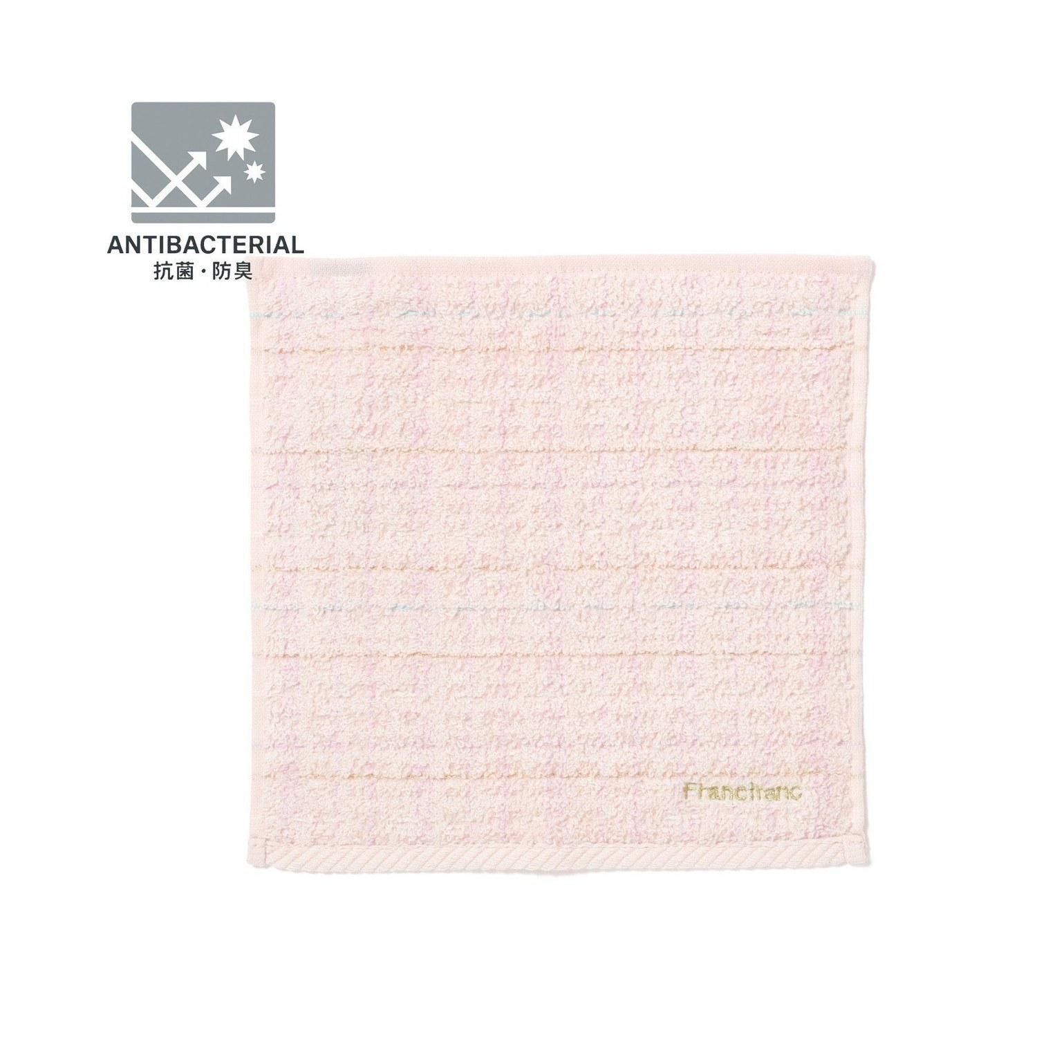 Francfranc Antibacterial Odor-Resistant Tweed Pattern Handkerchief Towel Pink Fashion Accessories HandkerchiefHand
