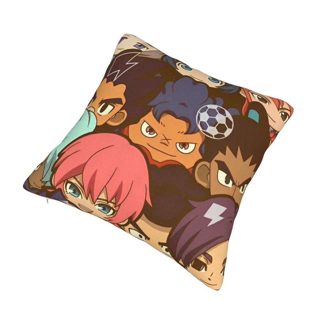 Printing Inazuma Eleven Anime Game Pillowcase Polyester Cushion Cover Gift RPG Cartoon Throw Pillow Case Cover Home Square
