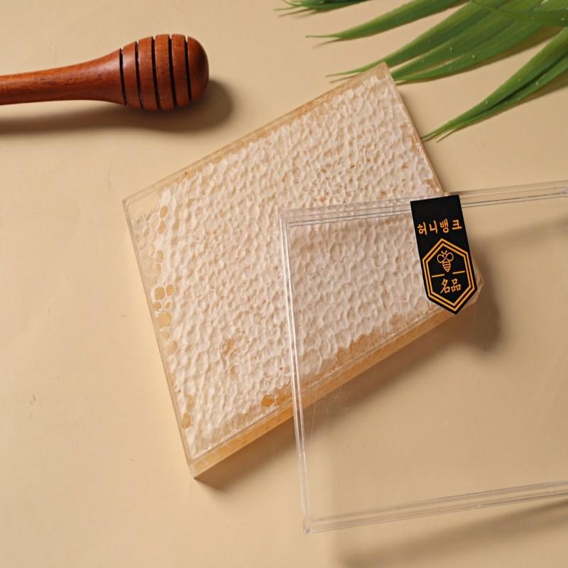 Miere de fagure din ceară de albine 100% naturală, pentru topping, Nature Companion, 200g, 1 bucată