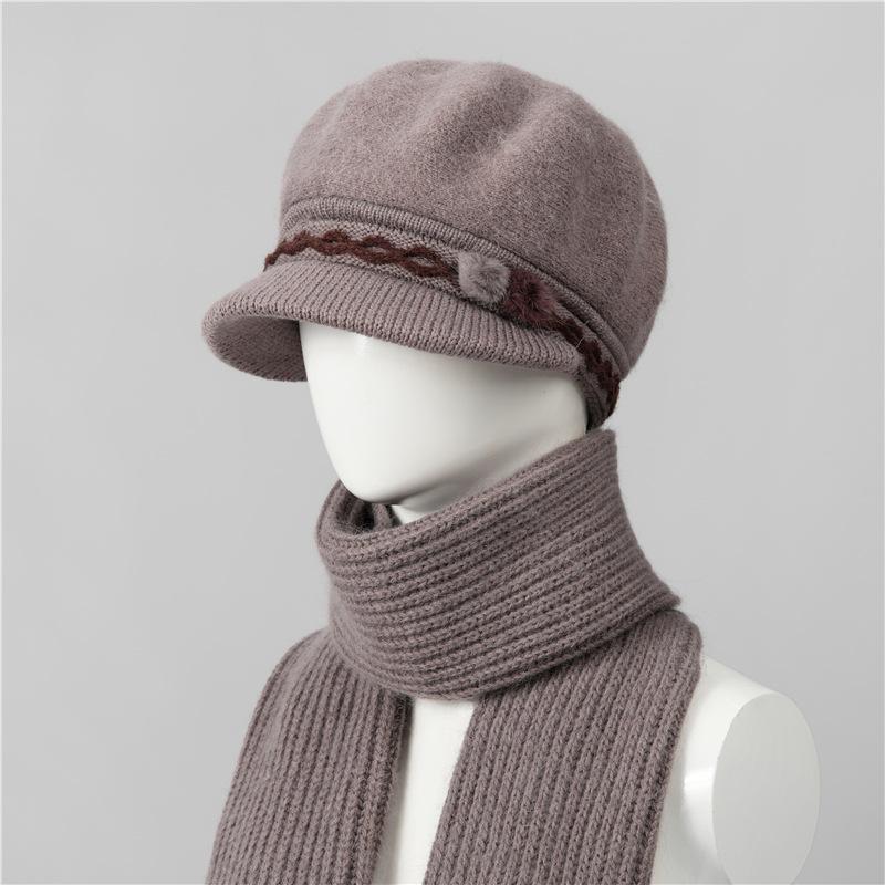 Mom Hat Female Winter Warm Old Man Granny Day Old Woman Knitted Wool Hat