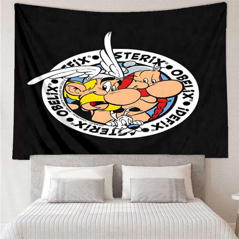 Asterix Freunde Schnelltrocknendes Wandtuch für Schlafzimmer, Wohnzimmer, Spielzimmer, Dekorations-Kunstzimmer Wandteppich Feiertags- und Geburtstagsgeschenke