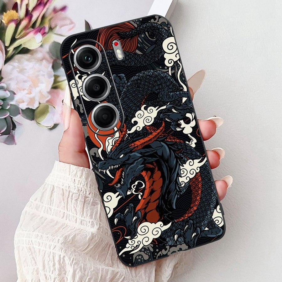 For Tecno Camon 40 Pro 5G Case CM7 Cute Cat Cool Painted TPU Soft Silicone Back Cover For Tecno Camon40 Camon 40Pro Phone Cases