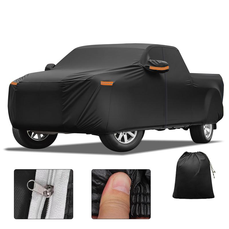 

Motoforti Car Cover Outdoor Waterproof Sun Rain Hail Protection with Left Side Door Zipper 210D-PU for Honda Ridgeline