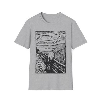T-shirt con stampa litografica del 1895 de L'Urlo di Edvard Munch