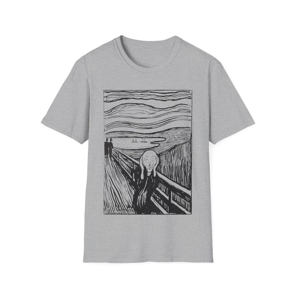 

1895 lithography print of the scream by edvard munch tshirt M