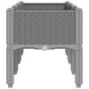 Planter with Legs Light Grey 120 x 40 x 42 cm PP