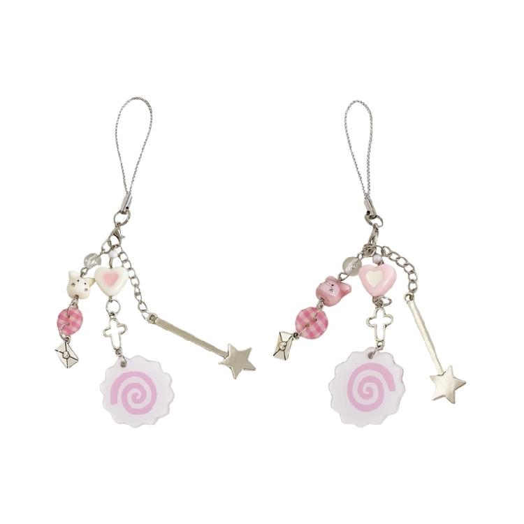 Praktyczny breloczek do telefonu rybka Modny brelok do kluczy Metaliczna tekstura Przenośny dodatek do kluczy Odpowiedni do dekoracji torby kluczy