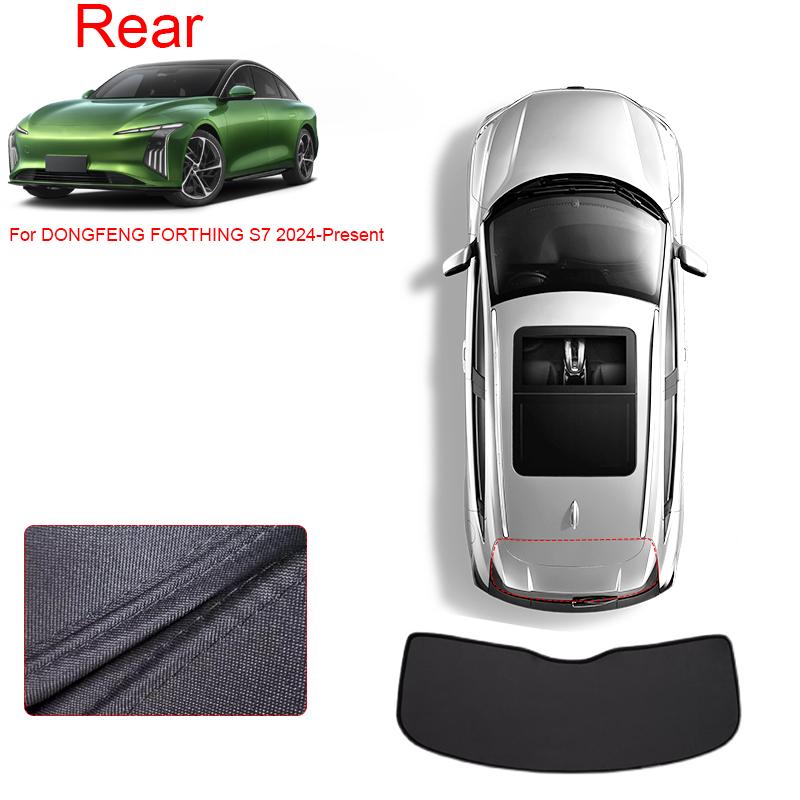 Car Black Window Privacy Sunshade For DONGFENG FORTHING S7 2024-2026 Anti-UV Heat Insulation Protect Cover Interior Accessory