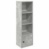 VidaXL Bookcase Concrete Grey 31x24x102 Cm Engineered Wood, Bookshelf, Storage Rack, Book Holder, 860340