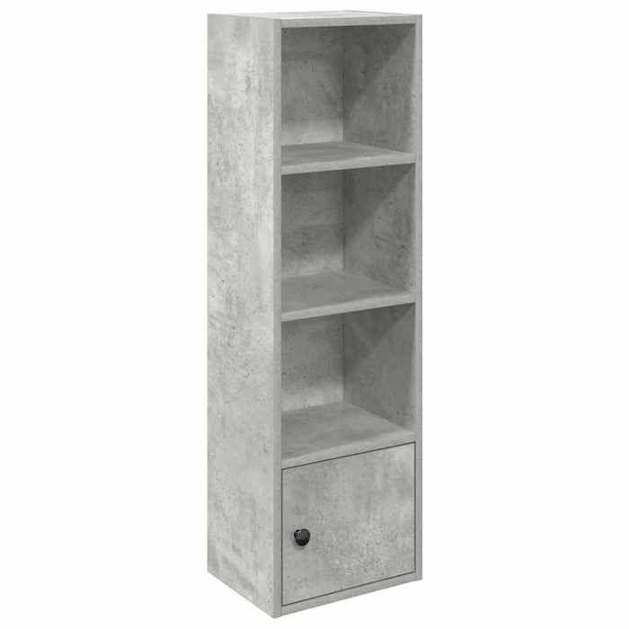VidaXL Bookcase Concrete Grey 31x24x102 Cm Engineered Wood, Bookshelf, Storage Rack, Book Holder, 860340