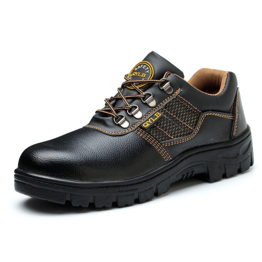 "Unisex Breathable Safety Shoes: Anti-Smash, Anti-Puncture, Oil-Resistant, and Wear-Resistant for Autumn/Winter"