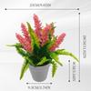 Plastic Artificial Lavender Bonsai Multicolor Faux Lavender Flower Potted Plant  Home Decoration