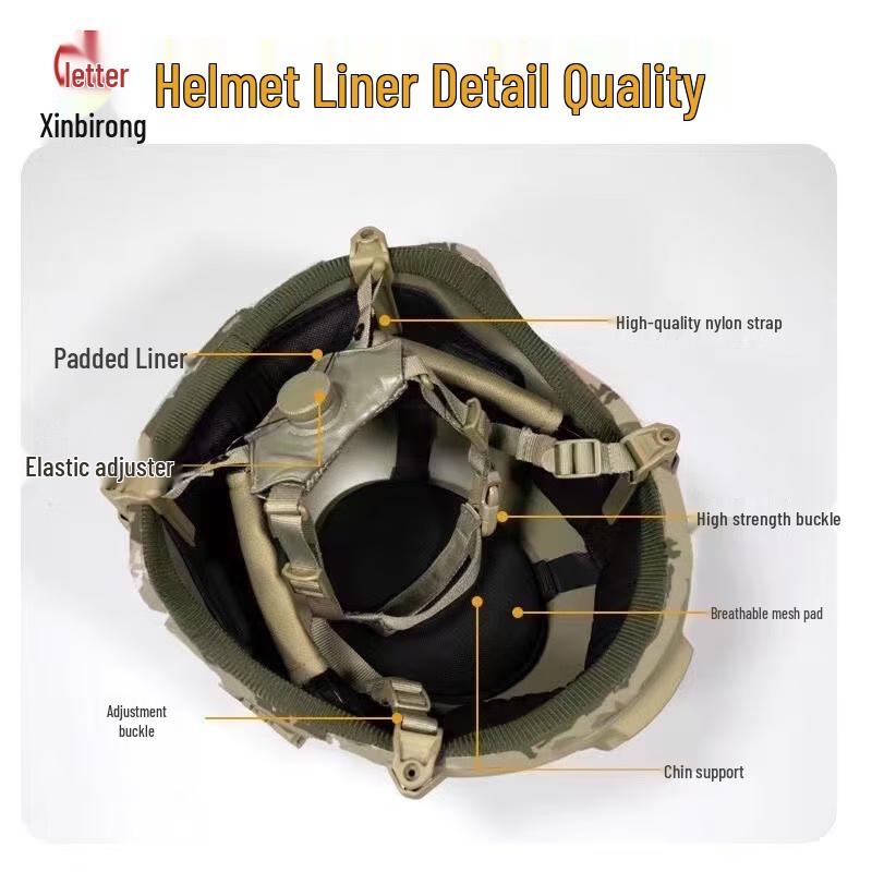 XINRUI Ultralight Parade Tactical Rail Helmet