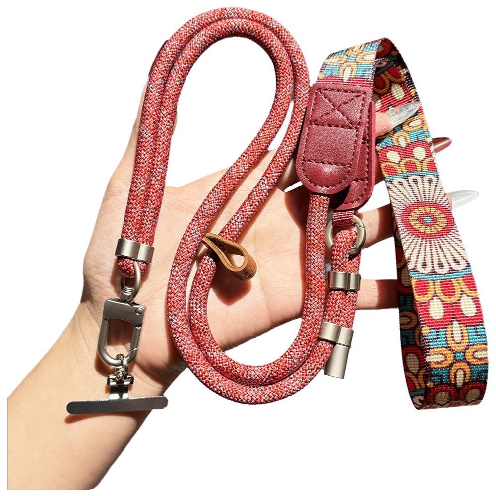 Metal Hook Phone Lanyard 360 Degree Rotation Long Hanging Rope  for Phone Case