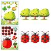 6 Packungen Insekten, Tiere, Cartoons, Gesicht-Verändernde Aufkleber, Handgemachte Aufklärung für Kinder, Eltern-Kind-Klassenzimmer-Training, Puzzle-Aufkleber