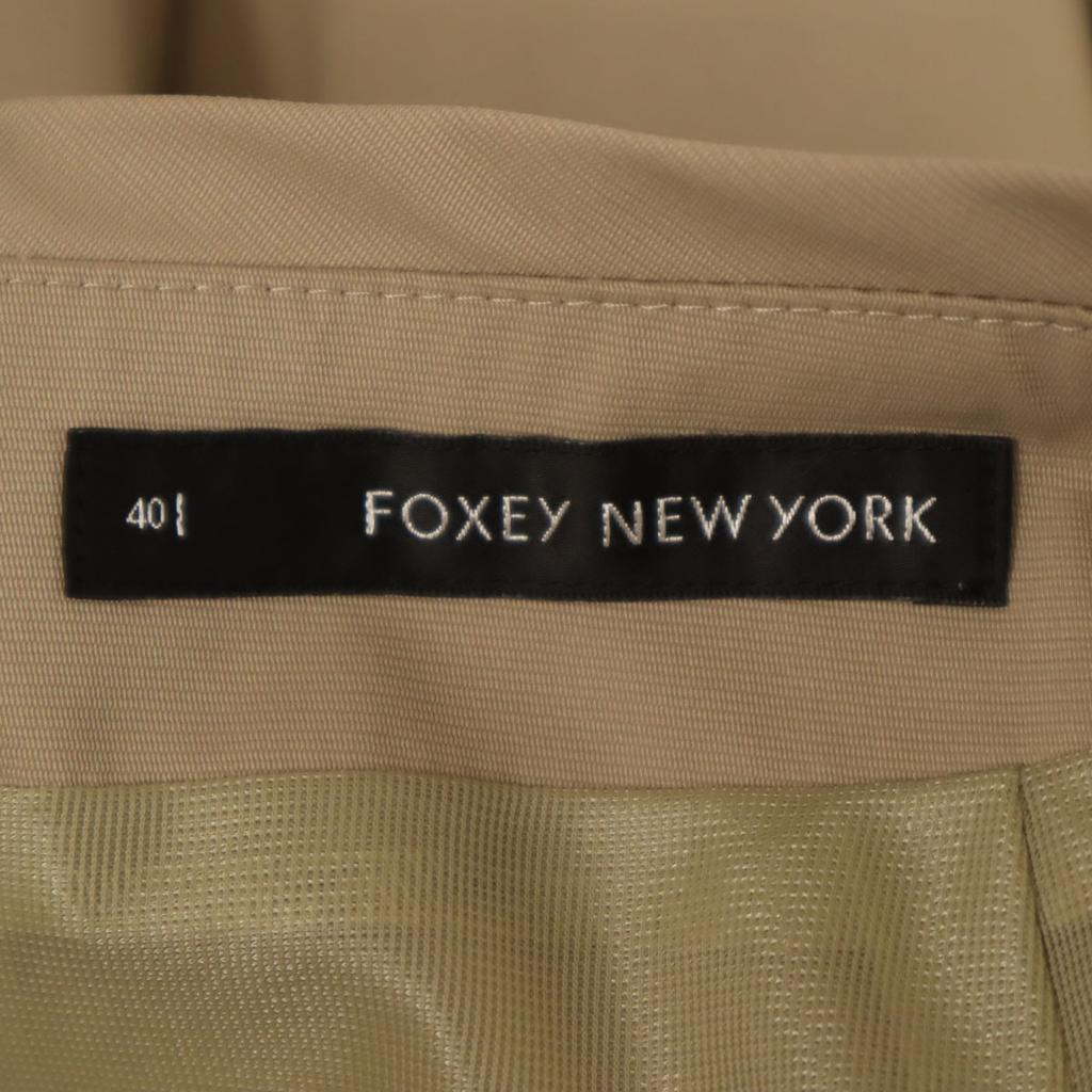 FOXEY NEW YORK made in Japan ribbon Midi Skirt 40 beige Women Used