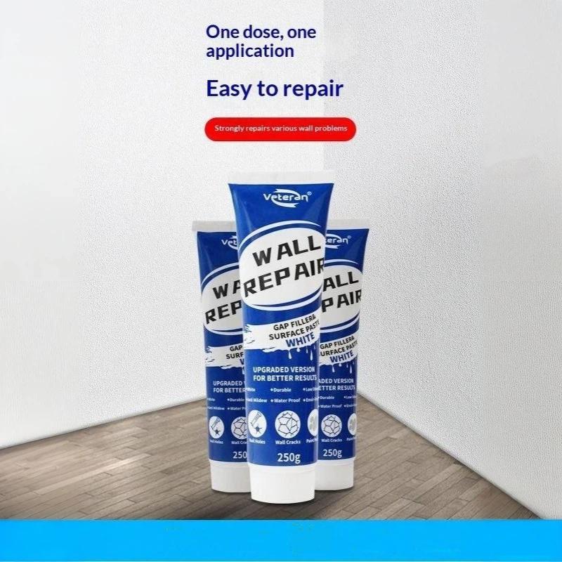 Pasta Stucco Riempitivo per Muri Asciugatura Rapida Stucco per Riparazione Cartongesso Riempitivo per Fori Crepe per Piastrelle Cemento Bagno Fai da Te Riparazione