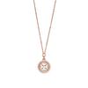 Round Clover Eagle Logo Pendant Fashion Versatile 925 Silver Necklace Women Necklace Gold Rose-Gold EG3593221/EG3595710