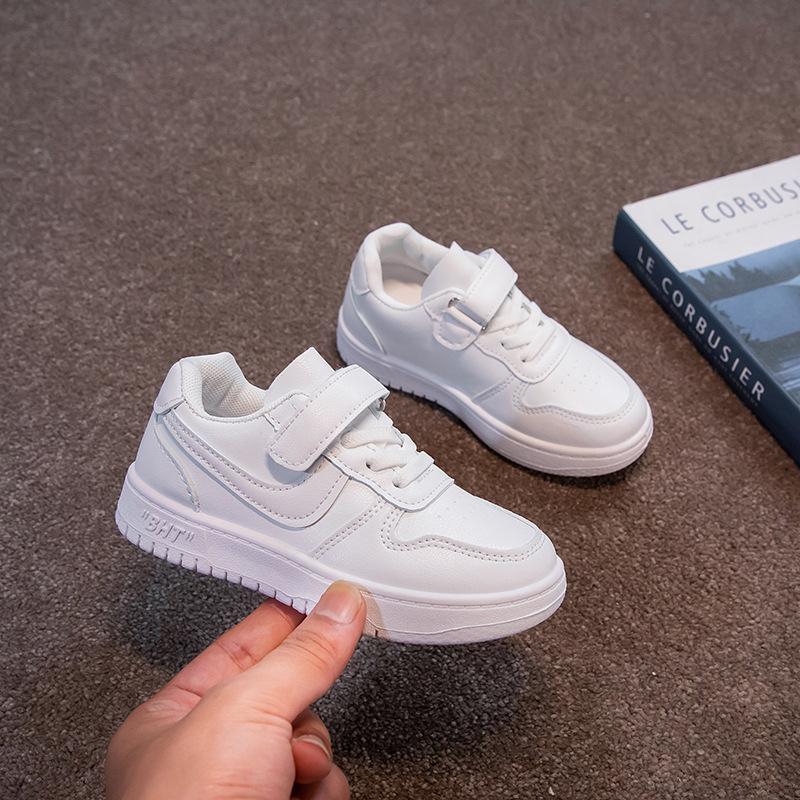 Performance classmates children's little white shoes boys' shoes 2025 spring and autumn new student girls white sports shoes