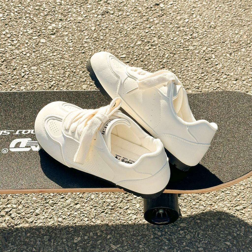 Schöne Herbst- und Winter-Neue Ballettschuhe im Puffy-Stil, flache Sohle, lässige Moral-Trainingsschuhe B