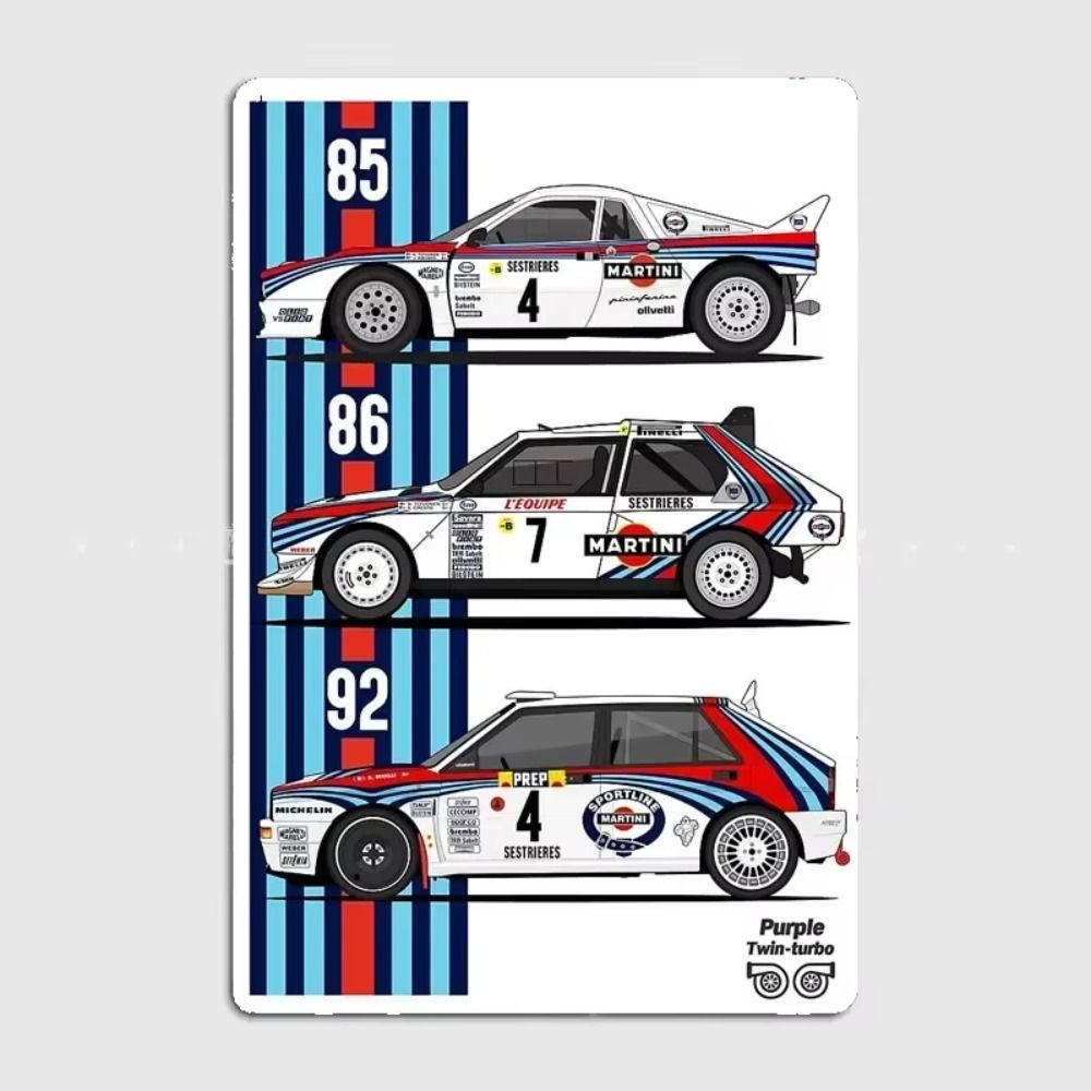 Tin Painting Art 20x30cm Metal Wall Decor Handmade Craft