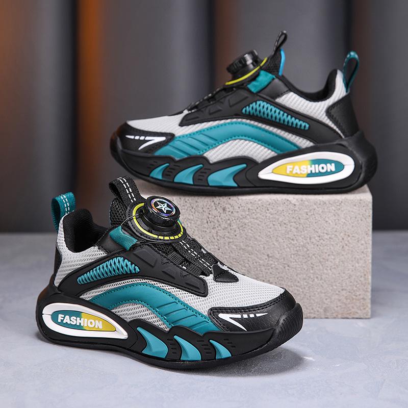 Kids' Sneakers: Fall 2025 Rotary Buckle, Non-Slip, Wear-Resistant for Boys & Girls