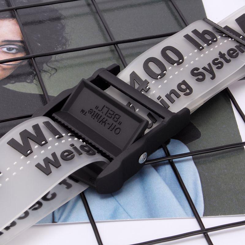 Potwierdzona Wersja Przezroczysty Przemysłowy Pasek Taśmowy - Modny Dodatek Męskiej Mody High Street