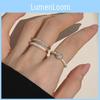 Stylish Heart-shaped Adjustable Ring For Women With Unique Double Layered Design